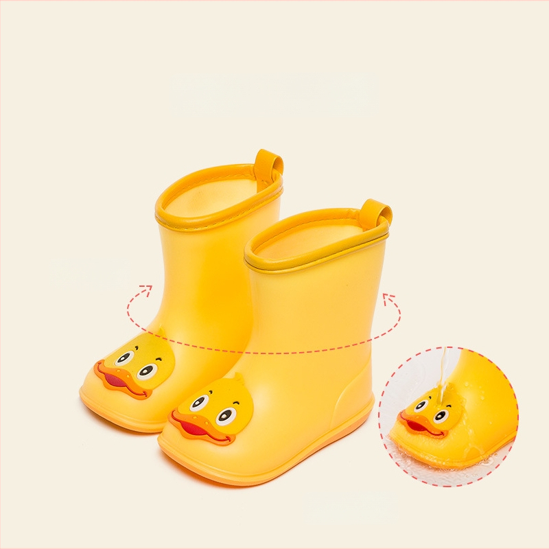 Dječje kišne čizme, serija Crazy Animal City, gornji dio od PVC-a, crtani uzorak, nizak potpetica 1–3 cm