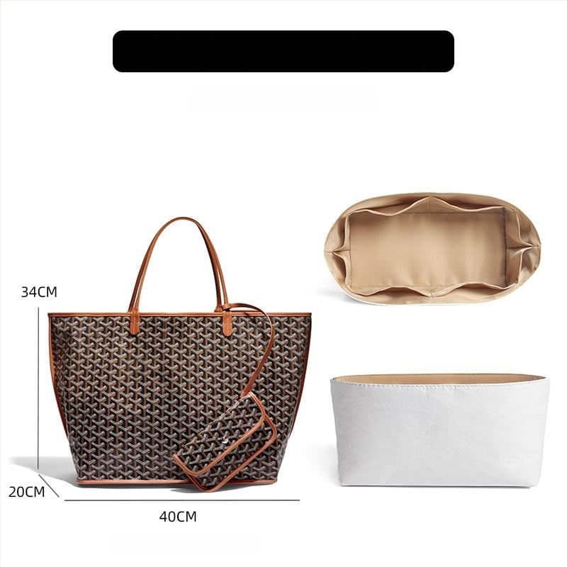 Geantă interioară pentru Goyard Anjou tote, design respirabil, lansare primăvara 2025, material: Alt, cutie: 1 bucată.