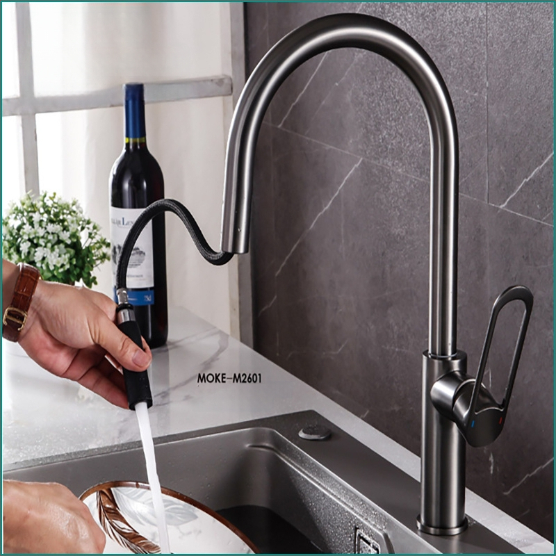 Meďová kúpeľňová batéria pre umývadlo, pod doskou, miešacia batéria, keramický diskový ventil