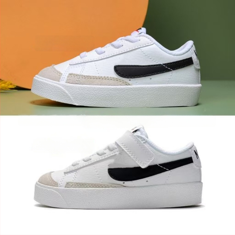 NK Trailblazer Graffiti Gyerekeknek Velcro Cipő - alacsony felső rész, bőr felsőrész, bőr talp, Velcro-zár, mindennapi sportcipő