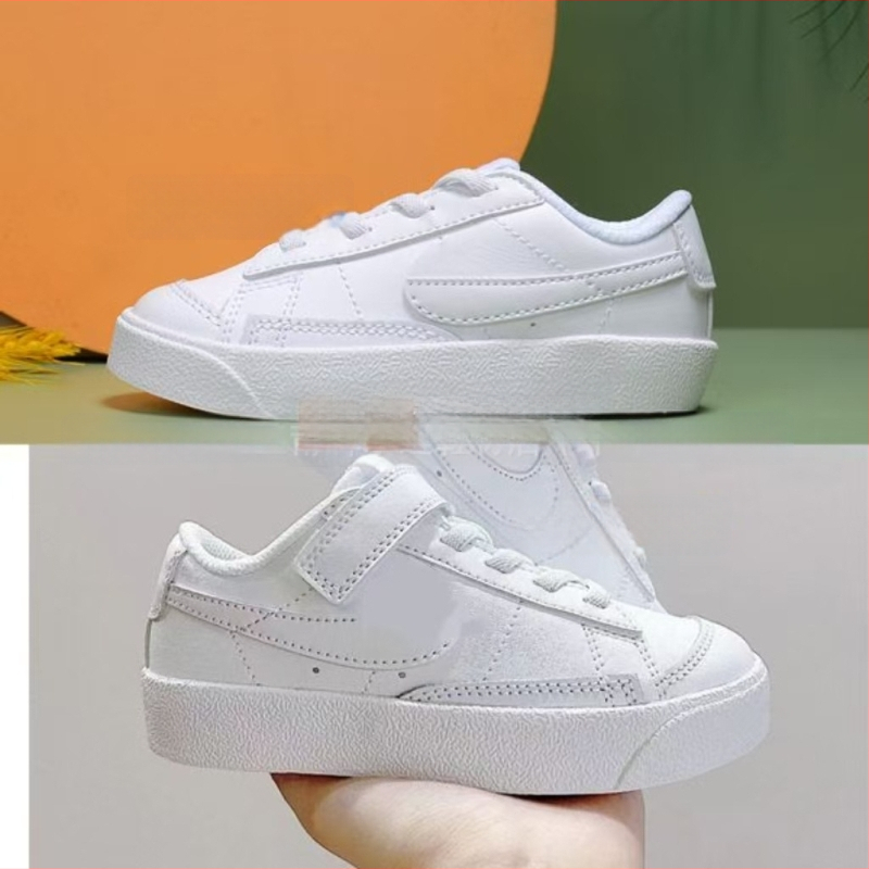 NK Trailblazer Graffiti Gyerekeknek Velcro Cipő - alacsony felső rész, bőr felsőrész, bőr talp, Velcro-zár, mindennapi sportcipő