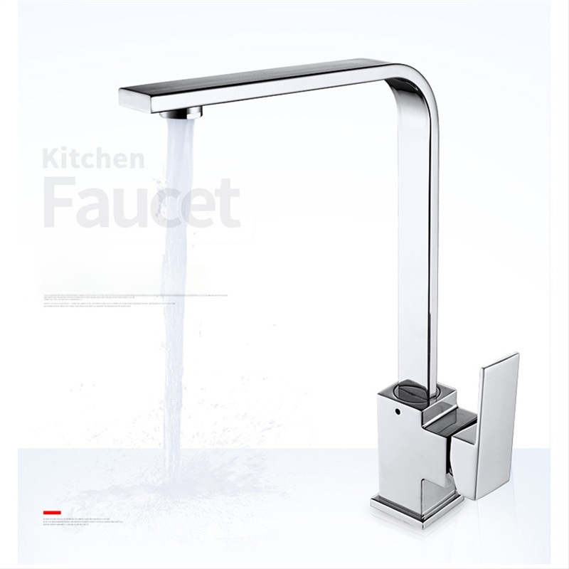 Kuchynský drezový kohút, otočný miešadlo, meď/zliatina, keramický disk ventilu, model SM-S58158, priemer sedla ventilu 30 mm, vstup/výstup 14 mm, jednoručné ovládanie, prevádzková teplota 1–90°C