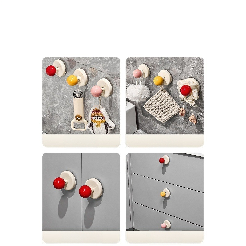 Дръжка за стъклени плъзгащи врати с вакуумна чашка — без пробиване, пластмасова, модел Ajd2025234