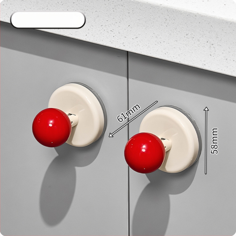 Дръжка за стъклени плъзгащи врати с вакуумна чашка — без пробиване, пластмасова, модел Ajd2025234