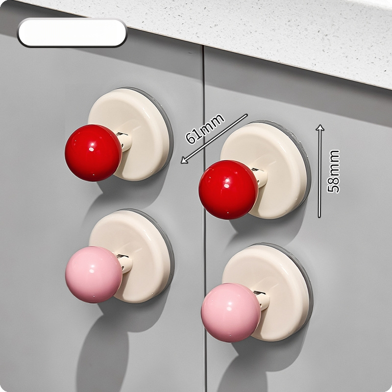 Дръжка за стъклени плъзгащи врати с вакуумна чашка — без пробиване, пластмасова, модел Ajd2025234