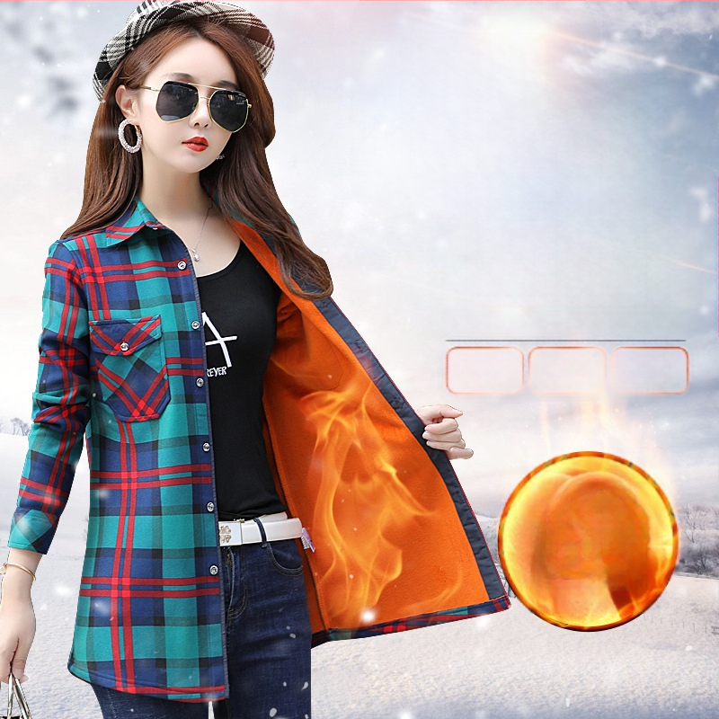 Női poliészter kockás ing, hosszú ujjak, négyzetes gallér, karcsú szabás