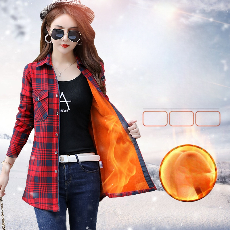 Női poliészter kockás ing, hosszú ujjak, négyzetes gallér, karcsú szabás