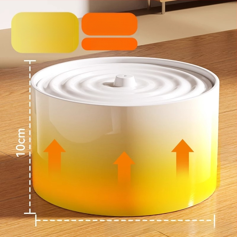 Керамичен диспенсър за вода за котки с постоянна температура и автоматично подаване на вода, капацитет 1,5 л, тегло 750 г