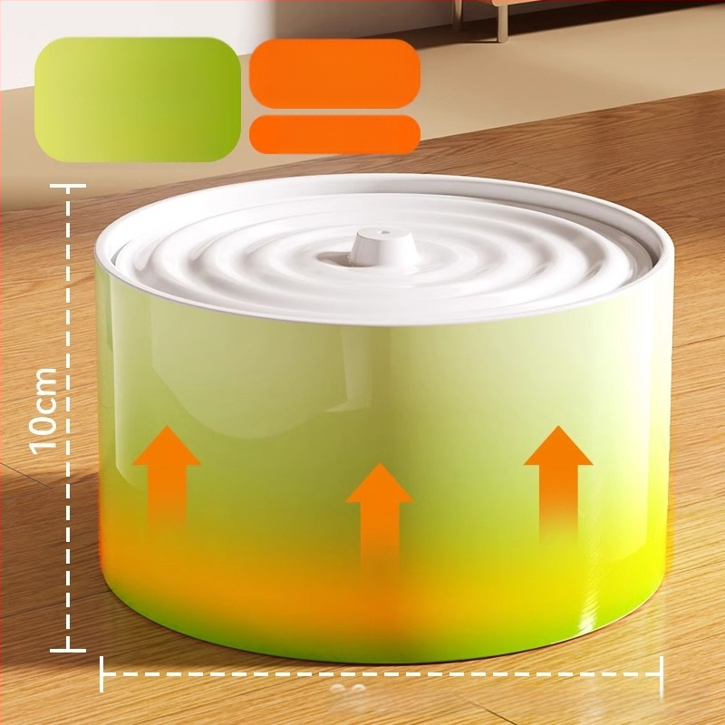 Керамичен диспенсър за вода за котки с постоянна температура и автоматично подаване на вода, капацитет 1,5 л, тегло 750 г