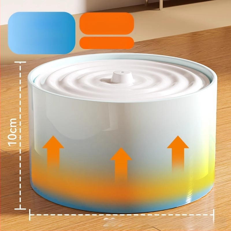 Керамичен диспенсър за вода за котки с постоянна температура и автоматично подаване на вода, капацитет 1,5 л, тегло 750 г