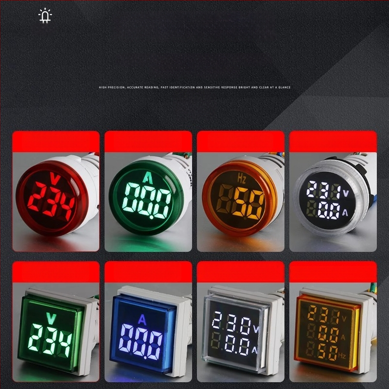 Μετρητής ρεύματος και τάσης με LED ψηφιακή οθόνη και διπλή ένδειξη
