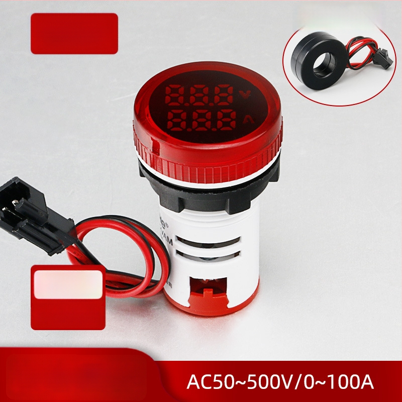 Μετρητής ρεύματος και τάσης με LED ψηφιακή οθόνη και διπλή ένδειξη