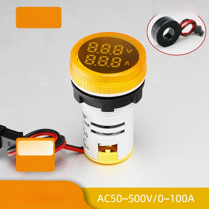 Μετρητής ρεύματος και τάσης με LED ψηφιακή οθόνη και διπλή ένδειξη
