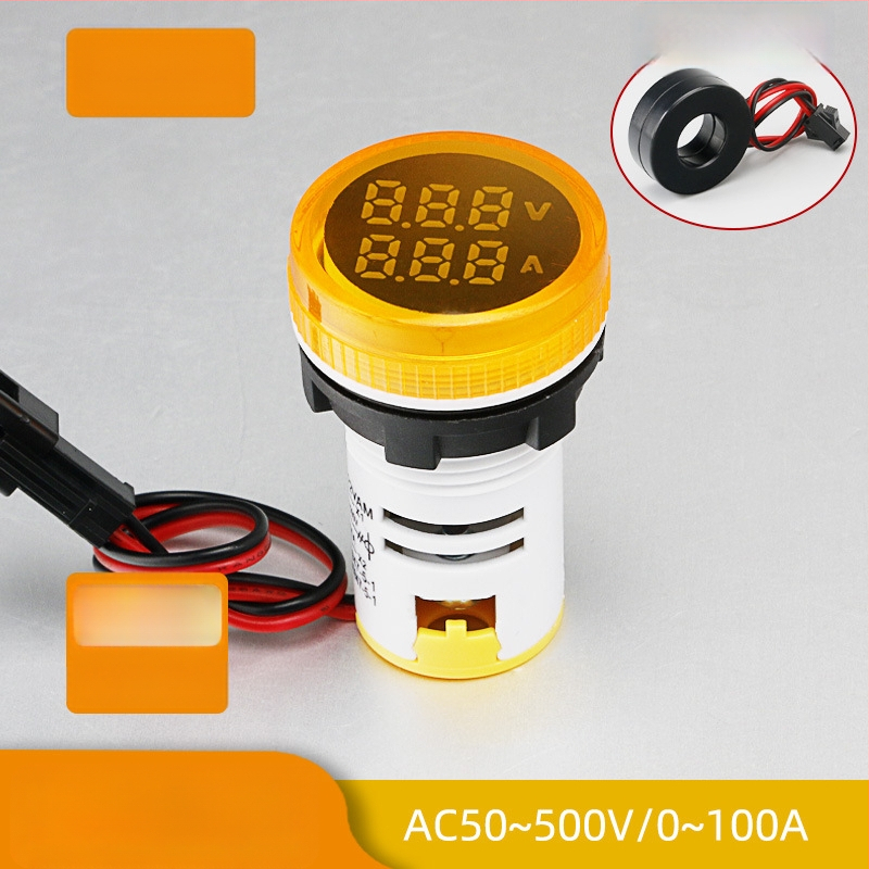 Μετρητής ρεύματος και τάσης με LED ψηφιακή οθόνη και διπλή ένδειξη