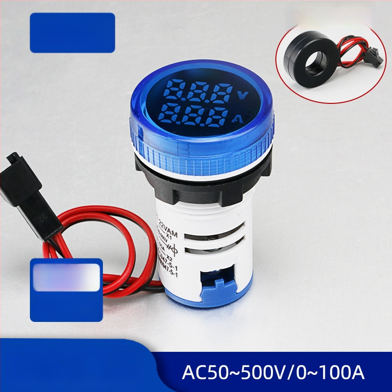 Μετρητής ρεύματος και τάσης με LED ψηφιακή οθόνη και διπλή ένδειξη