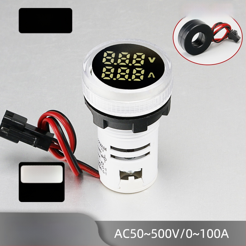 Μετρητής ρεύματος και τάσης με LED ψηφιακή οθόνη και διπλή ένδειξη