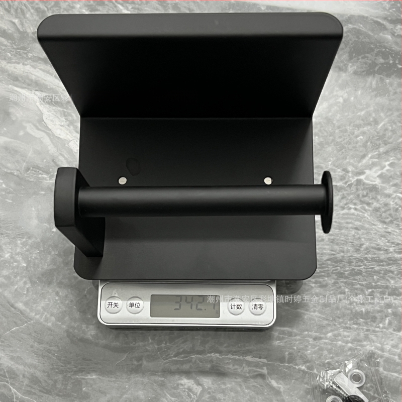 Suport din oțel inoxidabil pentru hârtie igienică și telefon, formă pătrată, finisaj lucios, stil modern minimalist