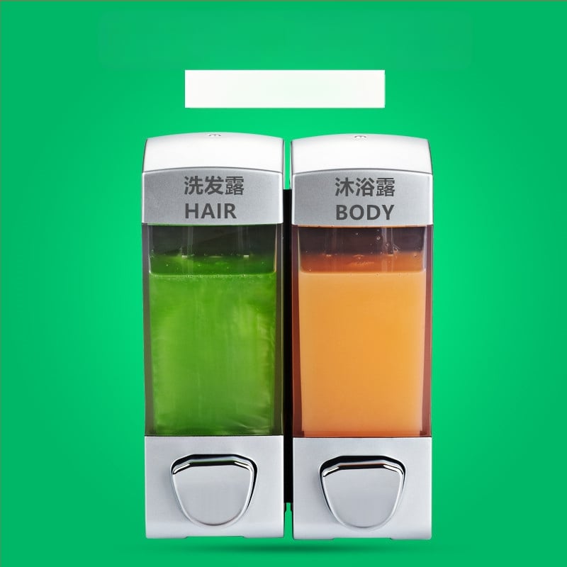 Kétfejes folyadékadagoló kézi nyomású működéssel | ABS anyag, modern minimalista design, Márka Yihui