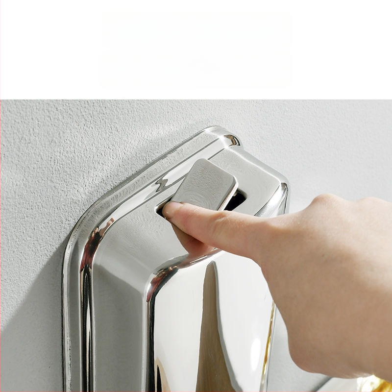 304 rozsdamentes acél szappanadagoló, falra szerelhető, kézi nyomásos működés, 200 g, Youtuo