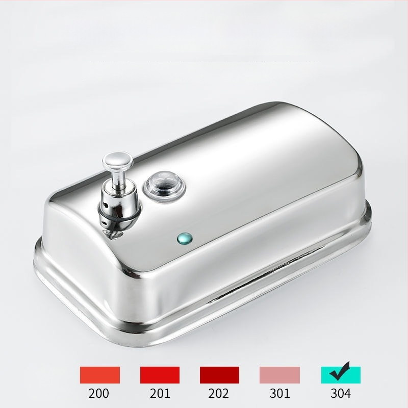 304 rozsdamentes acél szappanadagoló, falra szerelhető, kézi nyomásos működés, 200 g, Youtuo