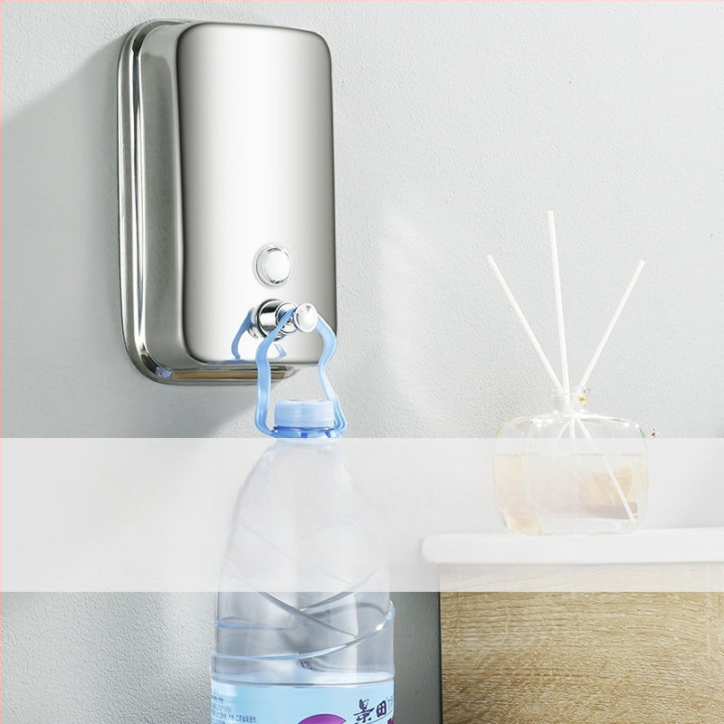 304 rozsdamentes acél szappanadagoló, falra szerelhető, kézi nyomásos működés, 200 g, Youtuo