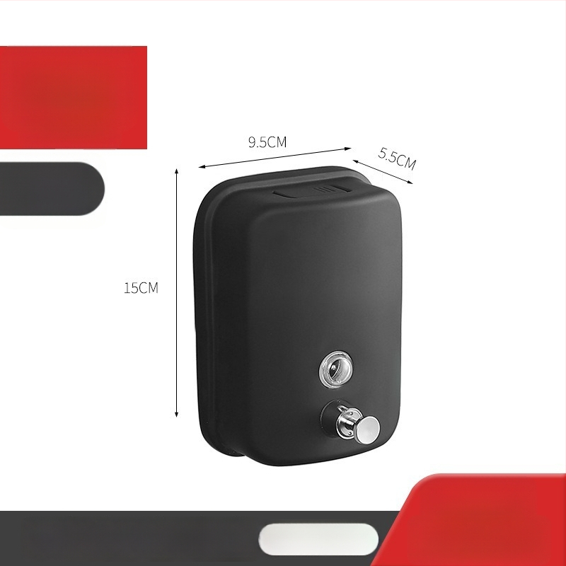 304 rozsdamentes acél szappanadagoló, falra szerelhető, kézi nyomásos működés, 200 g, Youtuo