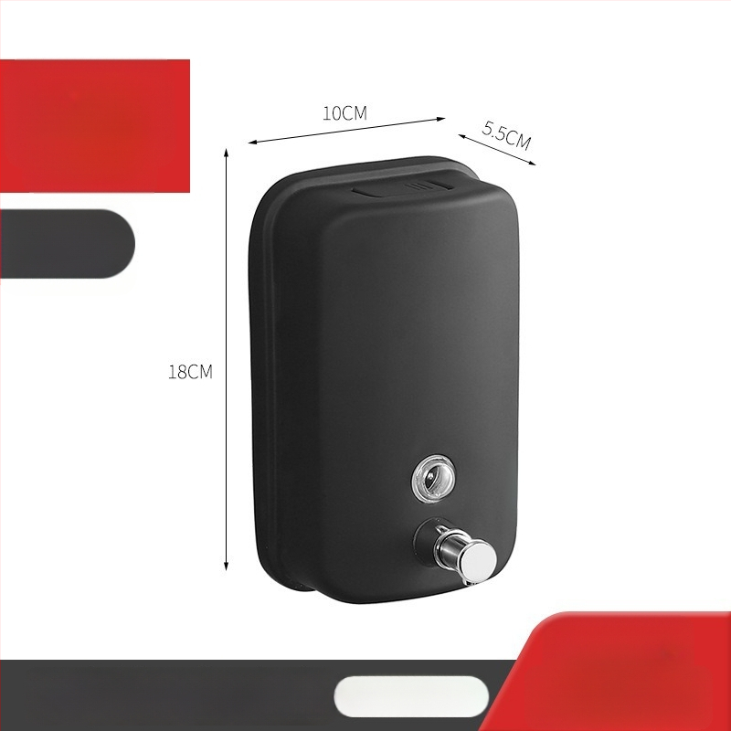 304 rozsdamentes acél szappanadagoló, falra szerelhető, kézi nyomásos működés, 200 g, Youtuo