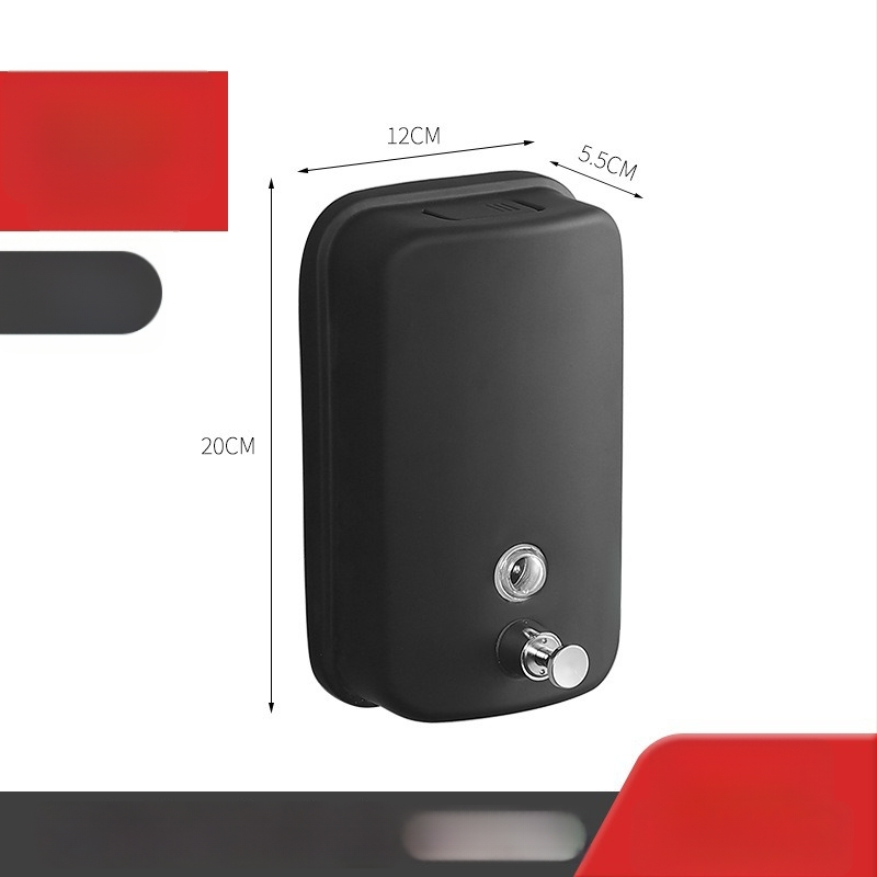 304 rozsdamentes acél szappanadagoló, falra szerelhető, kézi nyomásos működés, 200 g, Youtuo