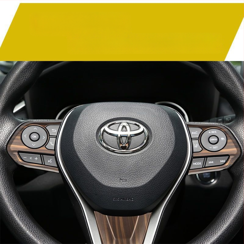 Σετ επένδυσης εσωτερικού με φινίρισμα ξύλου για Toyota RAV4 Rongfang/Weilanda – επένδυση επιλογέων ταχυτήτων, διακοσμητικά γύρω από τους αεραγωγούς κεντρικής κονσόλας και διακόσμηση τιμονιού