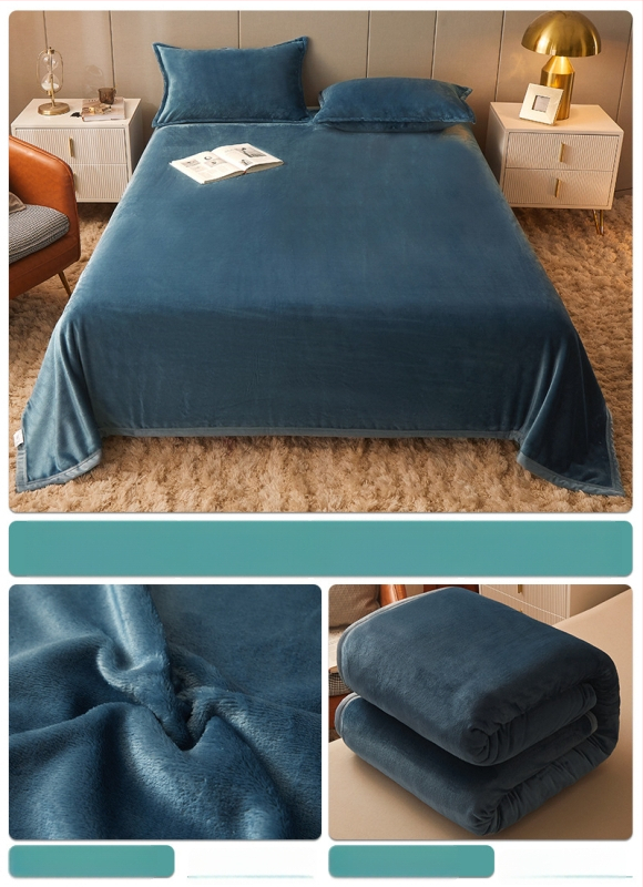 Pătură din fleece coral, culoare solidă, potrivită pentru primăvară și toamnă, personalizabilă, stil simplu și modern