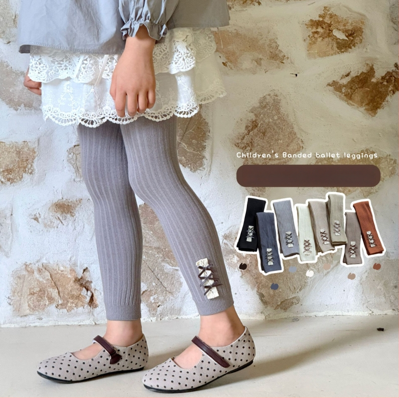 Pomelo idou Κοριτσίστικα κολάν Nine-Point, Υψηλή μέση, Ελαστική ζώνη, Στυλ πριγκίπισσας, 77% βαμβάκι, Ηλικία 1–3 ετών