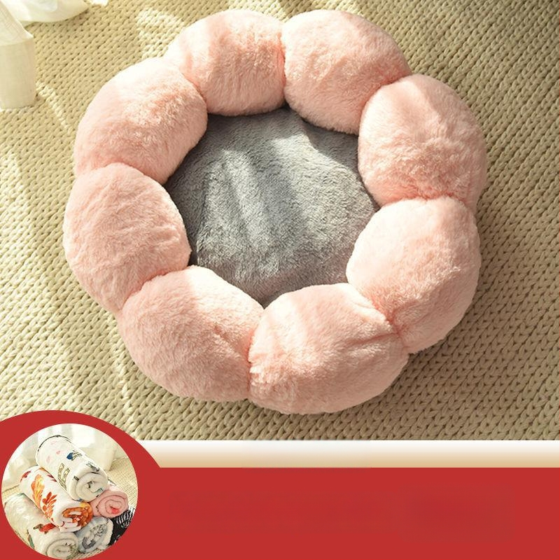 Φωλιά γάτας από ύφασμα – Θέρμανση όλο το χρόνο, παχύ σχέδιο με κινούμενα σχέδια. Υλικό: Ύφασμα; Για γάτες; Κατηγορία: Φωλιά κατοικίδιων