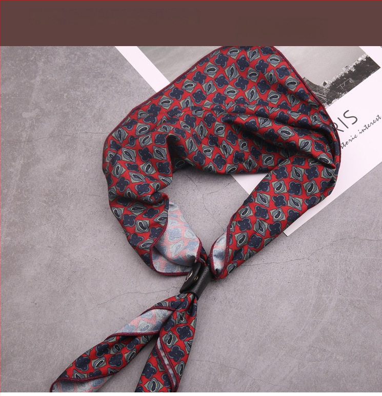 Unisex kvadratni šal s retro jednostranim otiskom, britanski modni stil