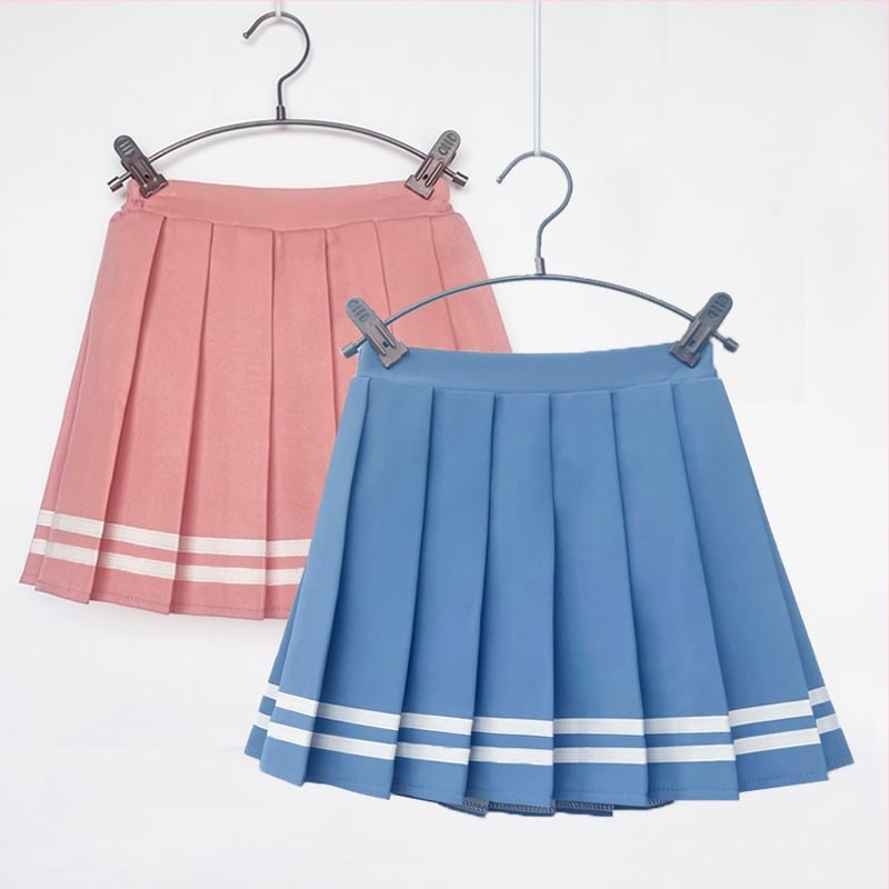 Fustă plisată pentru copii în stiluri colegiu, Navy și JK, croială A, material lână amestec, 100% poliester, pentru fete peste 8 ani