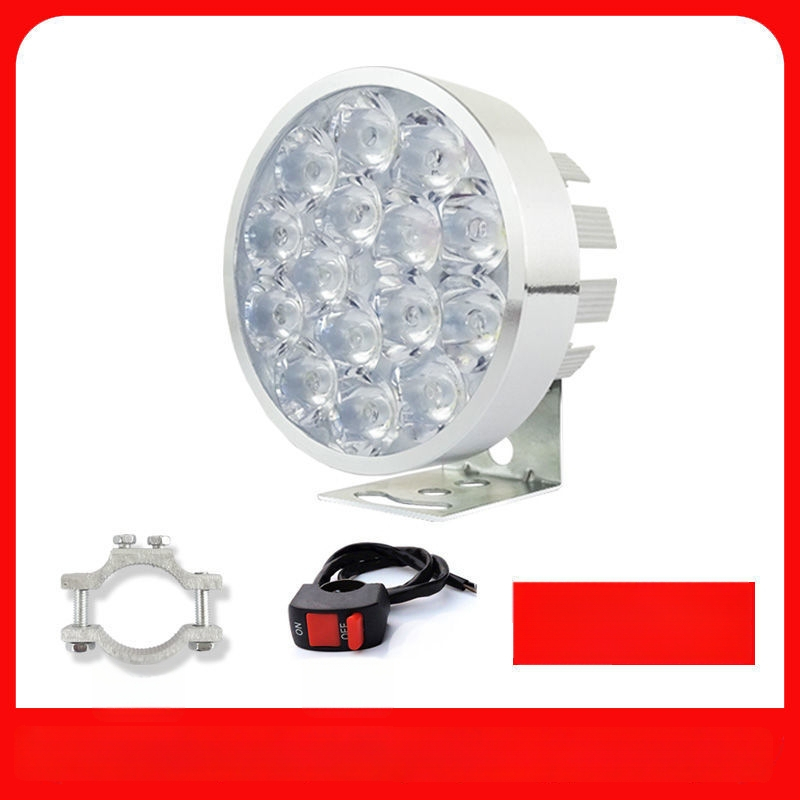 Žiarovka hlavného svetla motocykla pre elektrické vozidlá a trojkolesové vozidlá, refitovacie bodové svetlo, 1W, vonkajšie uchytenie, výmena žiarovky