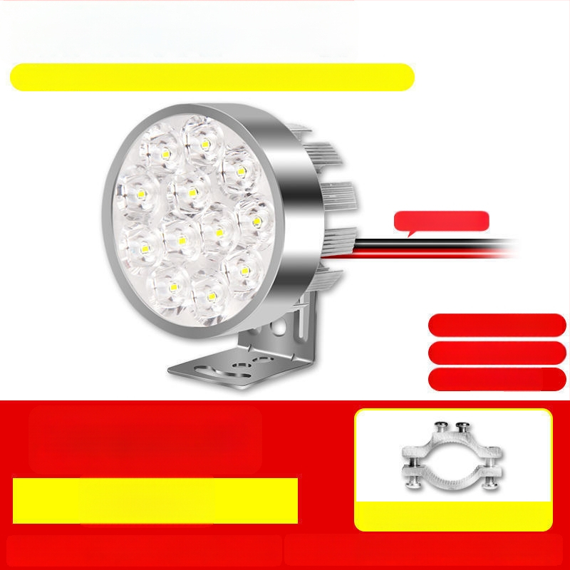 Žiarovka hlavného svetla motocykla pre elektrické vozidlá a trojkolesové vozidlá, refitovacie bodové svetlo, 1W, vonkajšie uchytenie, výmena žiarovky