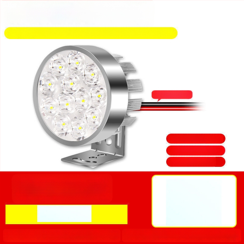 Žiarovka hlavného svetla motocykla pre elektrické vozidlá a trojkolesové vozidlá, refitovacie bodové svetlo, 1W, vonkajšie uchytenie, výmena žiarovky