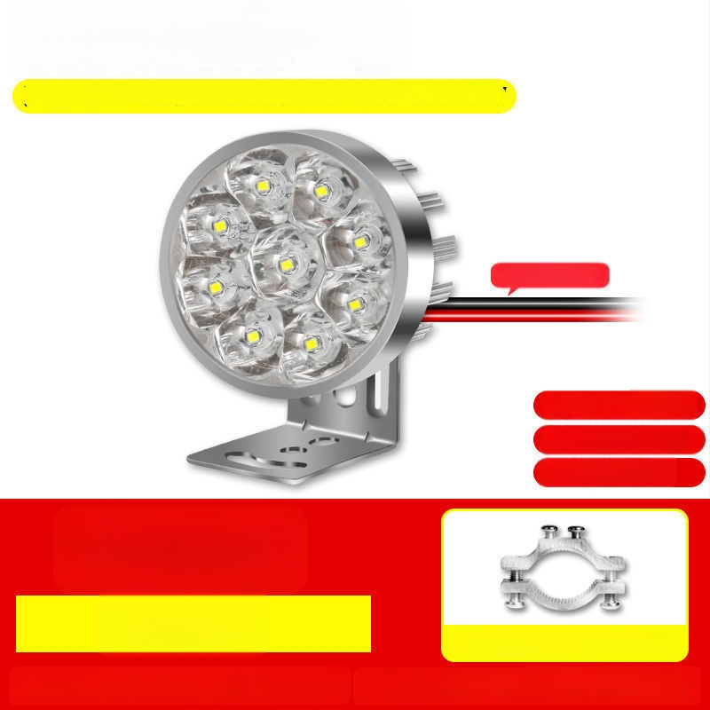 Žiarovka hlavného svetla motocykla pre elektrické vozidlá a trojkolesové vozidlá, refitovacie bodové svetlo, 1W, vonkajšie uchytenie, výmena žiarovky