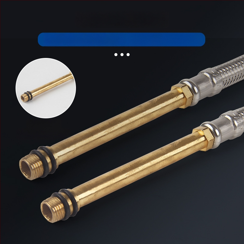 Bedi 304 nerezová opletená hadica na prívod vody pre batériu, závit, 0-100°C