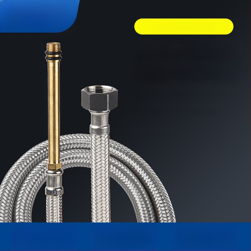 Bedi 304 nerezová opletená hadica na prívod vody pre batériu, závit, 0-100°C