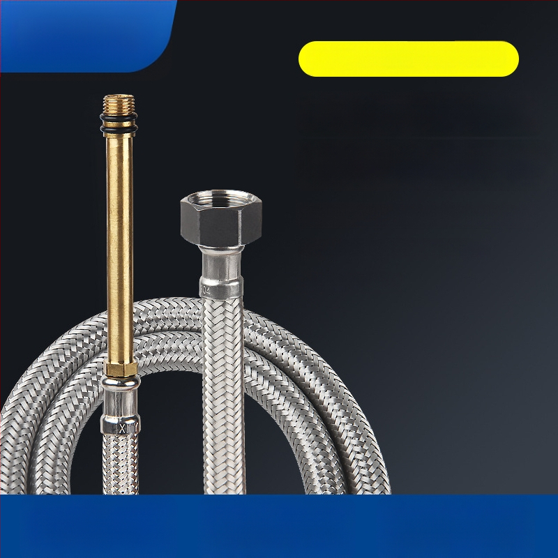 Bedi 304 nerezová opletená hadica na prívod vody pre batériu, závit, 0-100°C