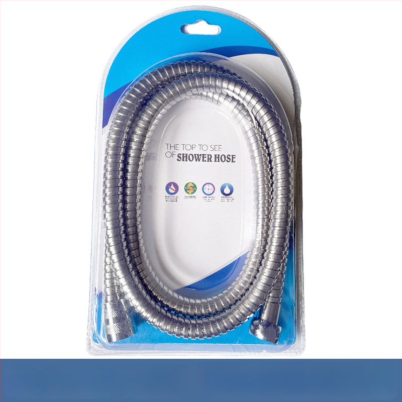 Nerezový sprchový hadič – zosilnený, odolný voči výbuchom, odolný voči vysokým teplotám, rýchle pripojenie, ručná inštalácia (Menovitý tlak 1.6 MPa; Materiál: nerezová oceľ; Konektory: nerezová oceľ)