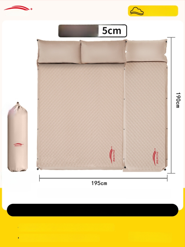 Αυτόματα φουσκώνεται αεροκρέβατο για υπαίθριο κάμπινγκ – φορητό στρώμα ύπνου για πάτωμα, επιφάνεια από συνθετικό ύφασμα