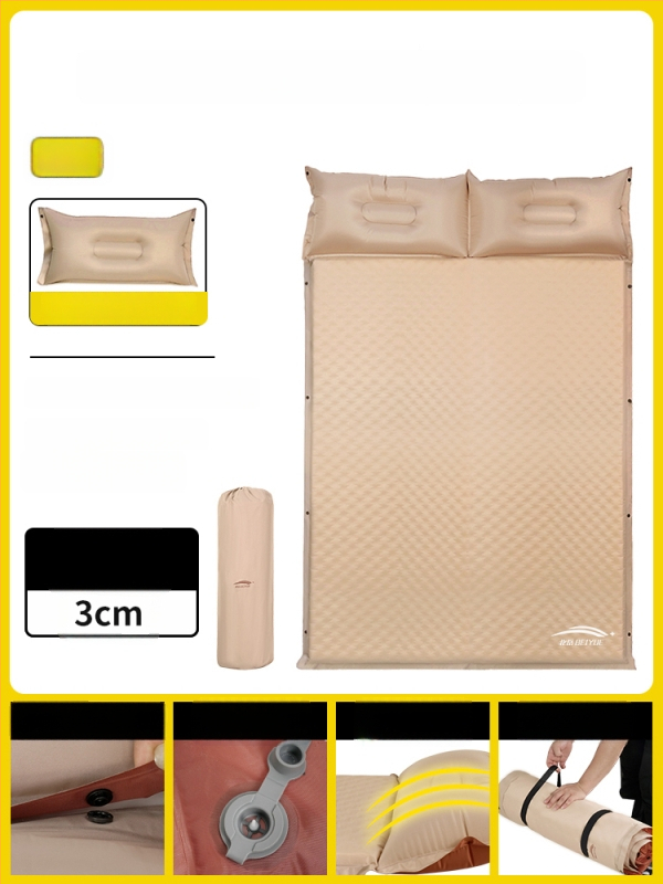 Αυτόματα φουσκώνεται αεροκρέβατο για υπαίθριο κάμπινγκ – φορητό στρώμα ύπνου για πάτωμα, επιφάνεια από συνθετικό ύφασμα