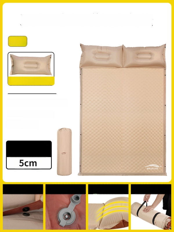 Αυτόματα φουσκώνεται αεροκρέβατο για υπαίθριο κάμπινγκ – φορητό στρώμα ύπνου για πάτωμα, επιφάνεια από συνθετικό ύφασμα