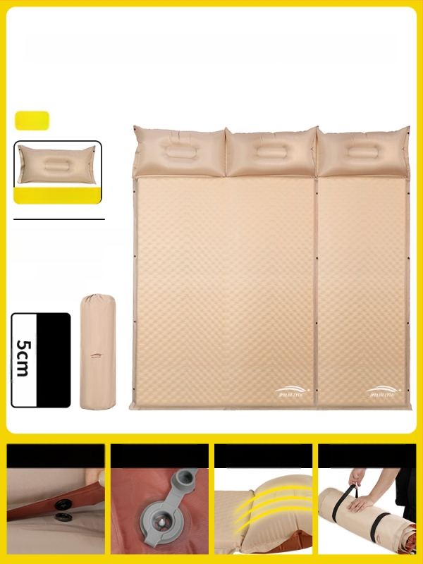 Αυτόματα φουσκώνεται αεροκρέβατο για υπαίθριο κάμπινγκ – φορητό στρώμα ύπνου για πάτωμα, επιφάνεια από συνθετικό ύφασμα