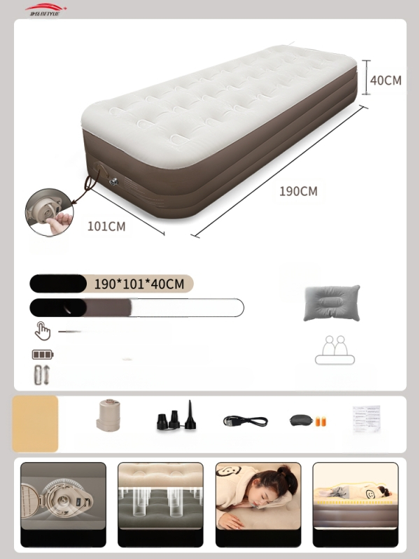 Αυτόματα φουσκώνεται αεροκρέβατο για υπαίθριο κάμπινγκ – φορητό στρώμα ύπνου για πάτωμα, επιφάνεια από συνθετικό ύφασμα