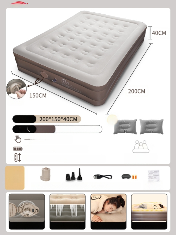 Αυτόματα φουσκώνεται αεροκρέβατο για υπαίθριο κάμπινγκ – φορητό στρώμα ύπνου για πάτωμα, επιφάνεια από συνθετικό ύφασμα