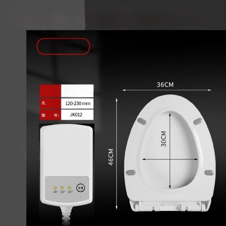 CE-tanúsítványú elektromos fűtésű vécéülés, hőmérséklet-szabályzás, UV-típus, azonnali fűtés, PP anyag