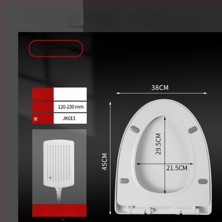 CE-tanúsítványú elektromos fűtésű vécéülés, hőmérséklet-szabályzás, UV-típus, azonnali fűtés, PP anyag
